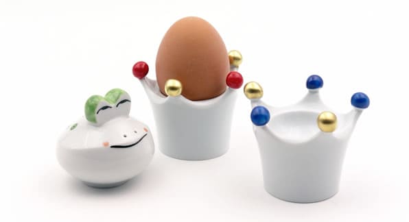 2 Keramik-Eierbecher In Weiß – Stilvolles Frühstücks-Set Für Weichgekochte Eier